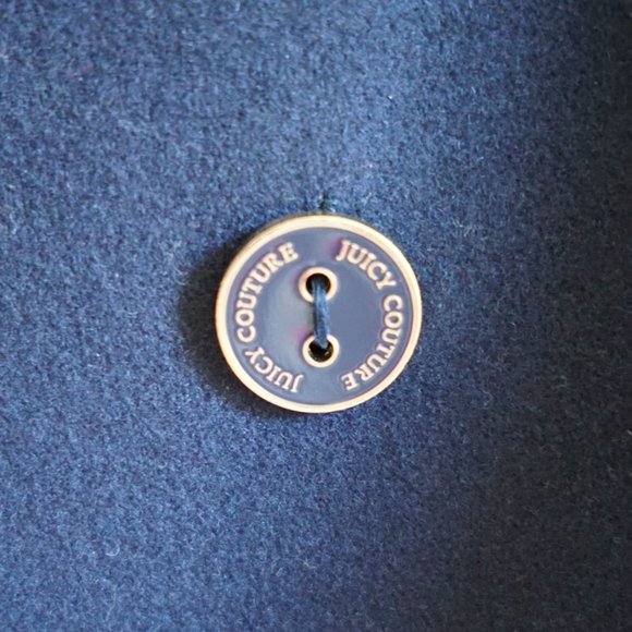 Juicy Couture Navy Wool-Blend Peacoat Size M - Picture 6 of 10
